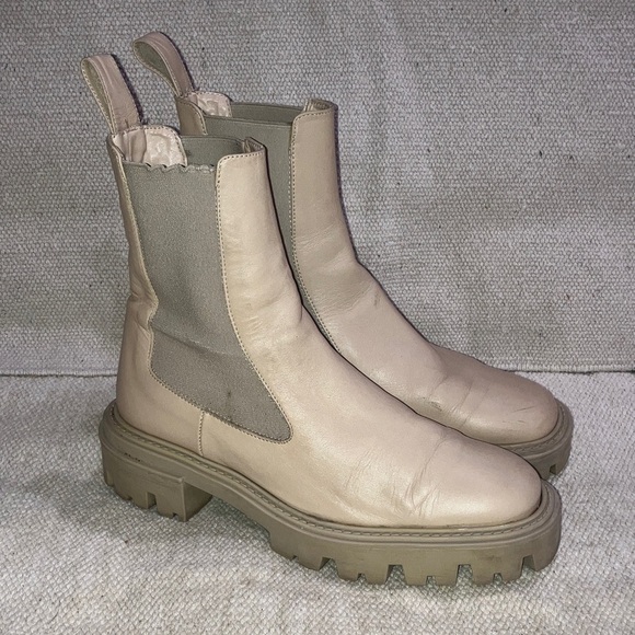 Zara Women’s size 38 dusty rose Combat Boots - Picture 6 of 16